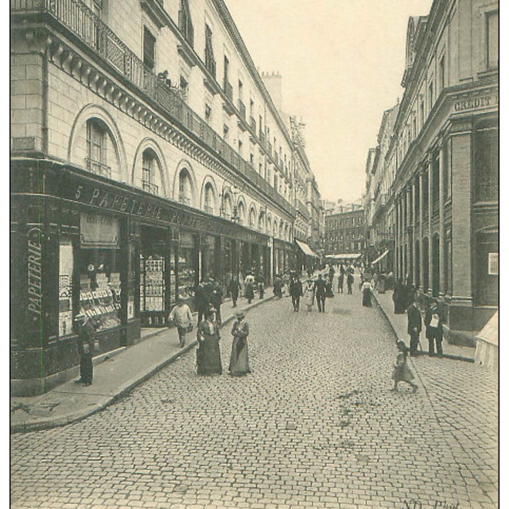 rue Santeuil XIXe siècle papeterie madame veuve pottin