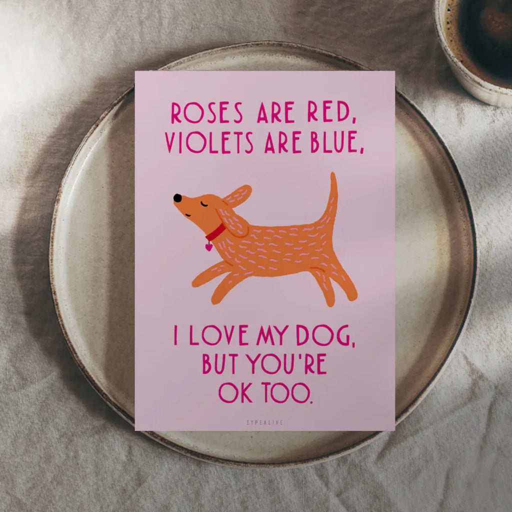 carte postale amour humoristique chien
