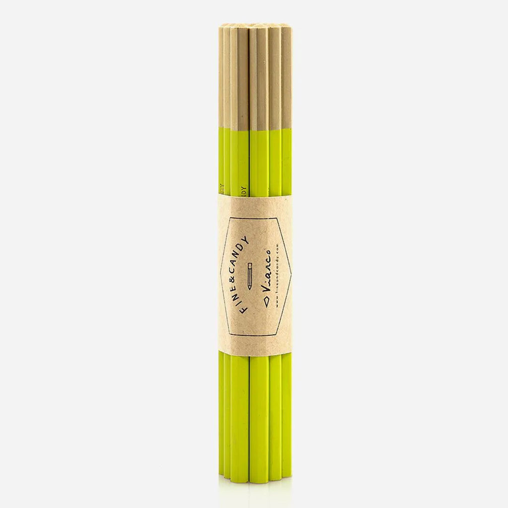 crayon de bois vert or fine and candy viarco