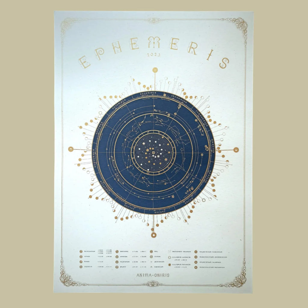 affiche calendrier astral 2023 anima oniris
