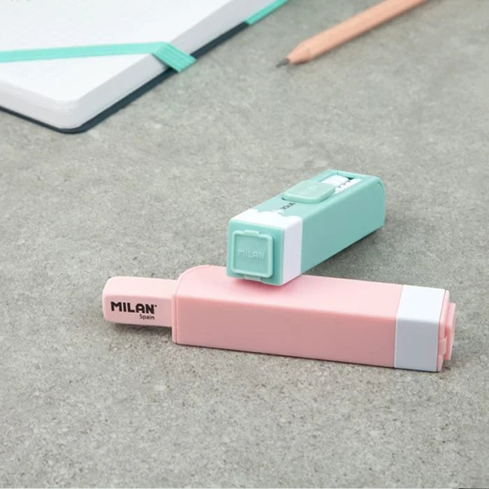 Eraser with integrated pencil sharpener