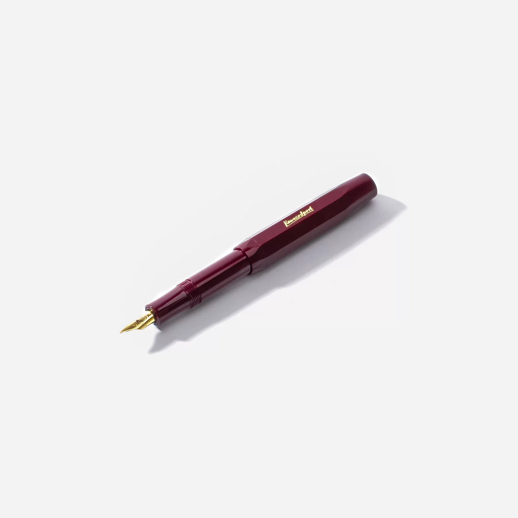 kaweco stylo plume haut de gamme skyline sport bordeaux foglietto