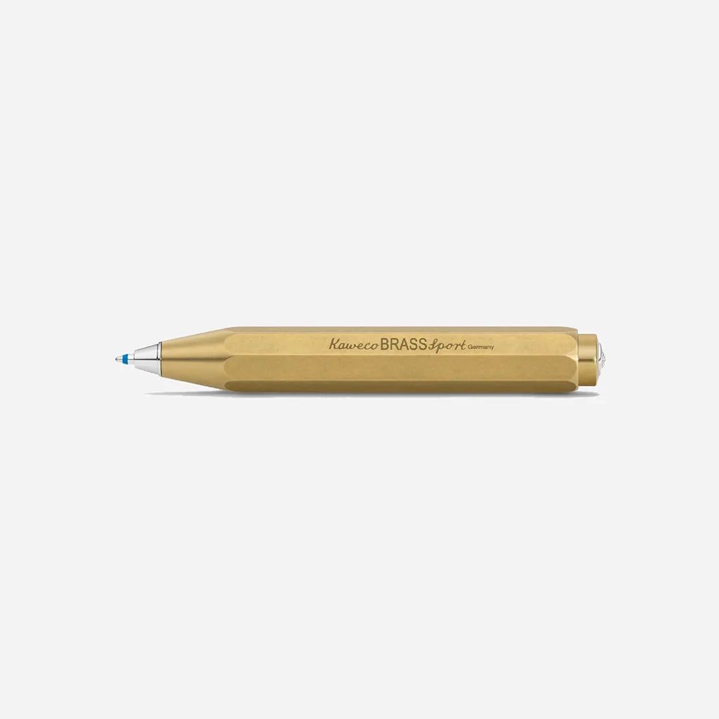 stylo bille laiton kaweco brass rechargeable papeterie écriture foglietto