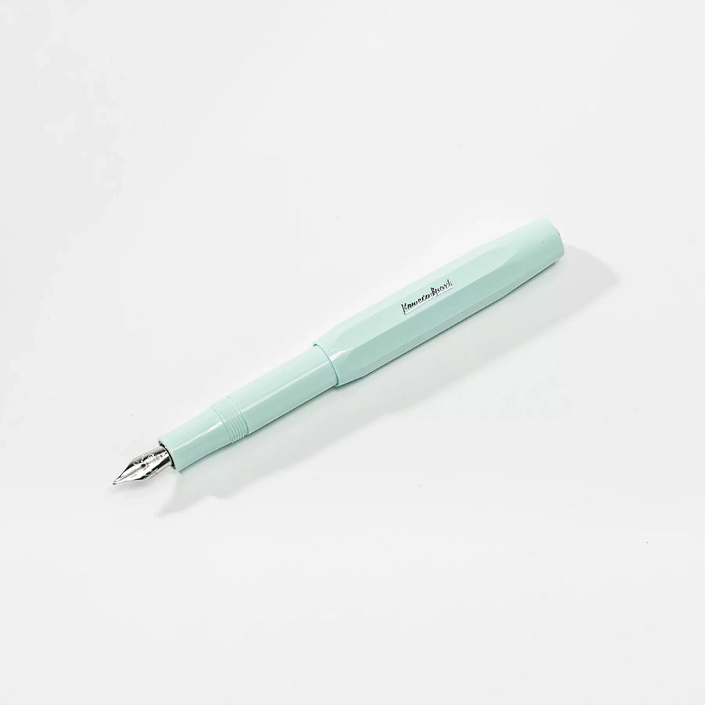 stylo plume haut de gamme kaweco aqua bleu skyline sport foglietto