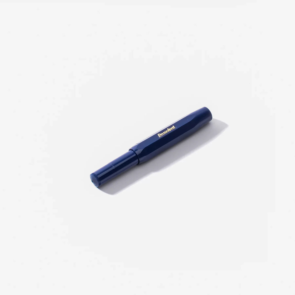stylo plume kaweco skyline sport marine bleu foglietto