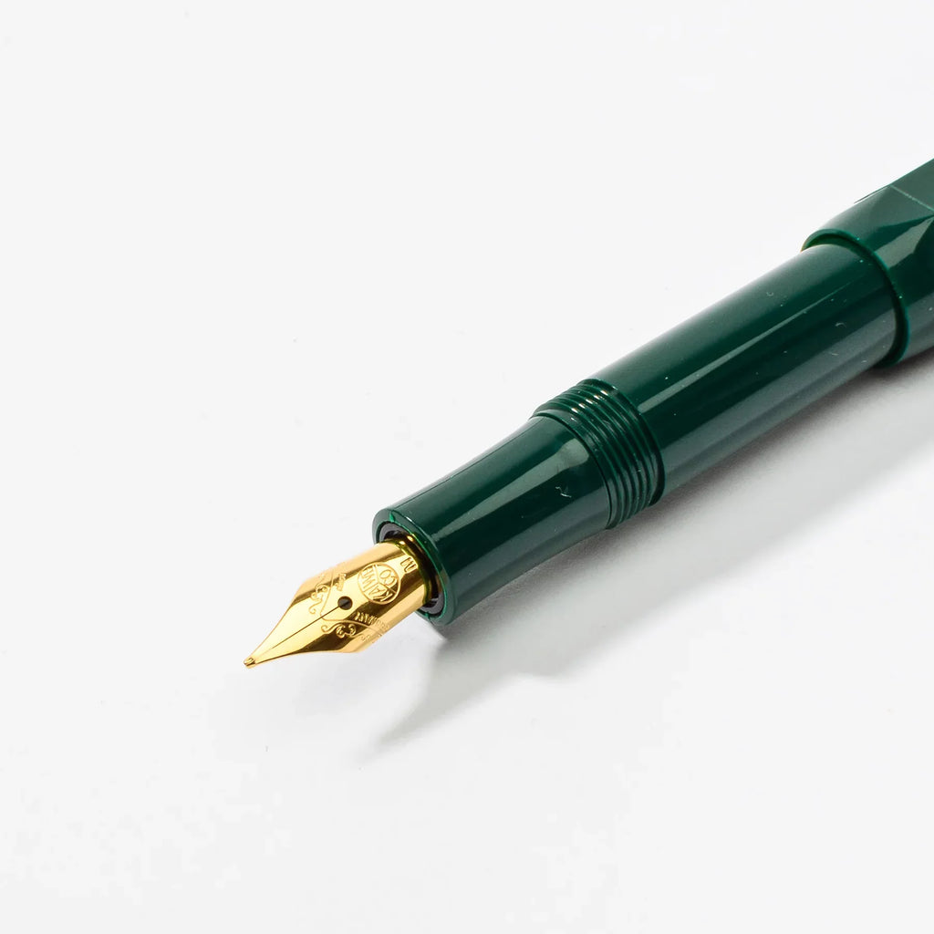stylo plume kaweco vert foret pointe doree papeterie en ligne foglietto