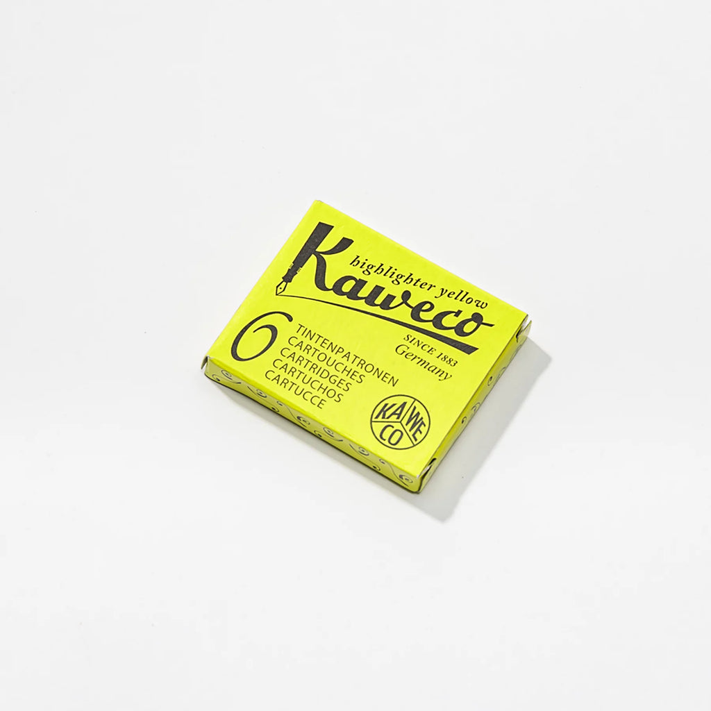 cartouches d'encre kaweco highlighter yellow pour stylos plume kaweco
