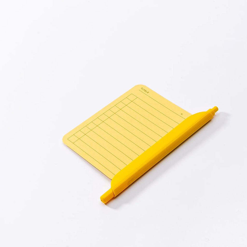 stylo bille innovant clipen jaune papeterie originale foglietto